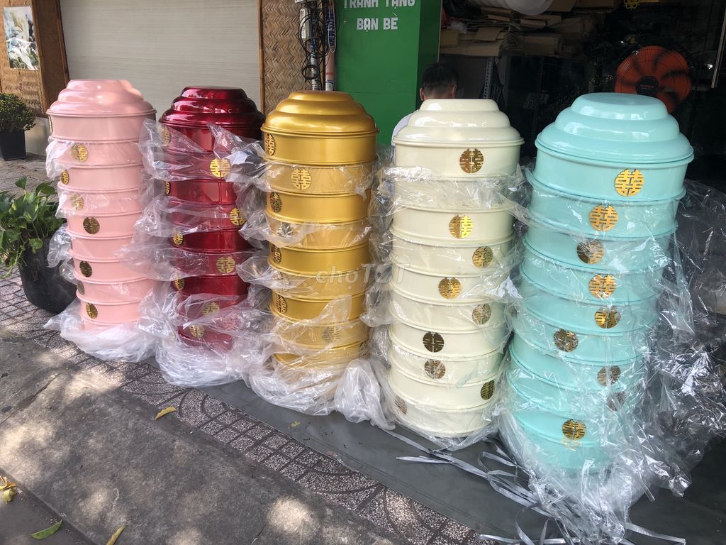 bán quả cưới, bán mâm quả tráp cưới hỏi đủ màu, bán mâm quả cưới rẻ đẹp, quả cưới màu đỏ